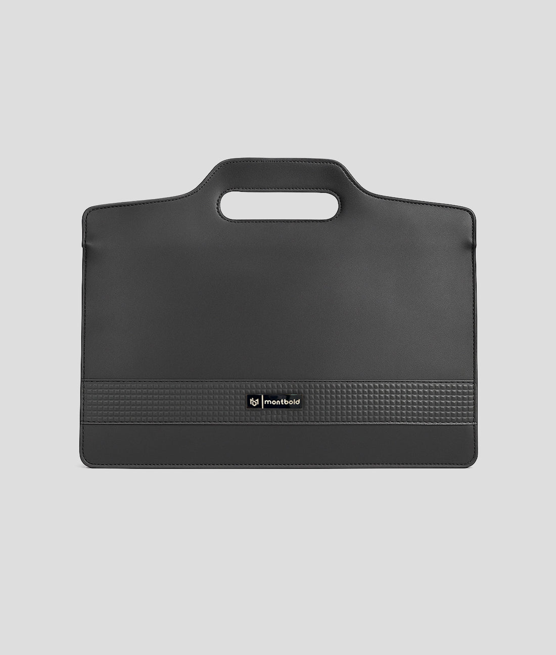 Vegan Leather Laptop Sleeve | Slim 15/16 Inch Protective Black Case for Office & Travel