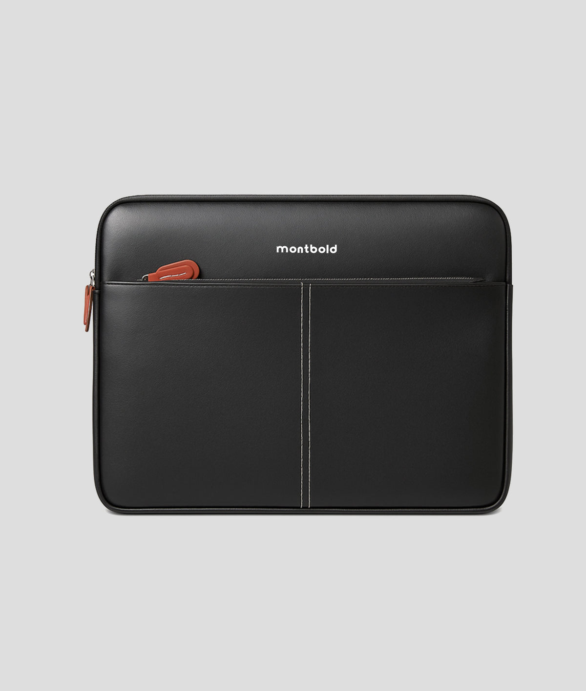 Artificial Leather Laptop Sleeve | Compact 13/14 Inch Slim Black Case for Everyday Protection