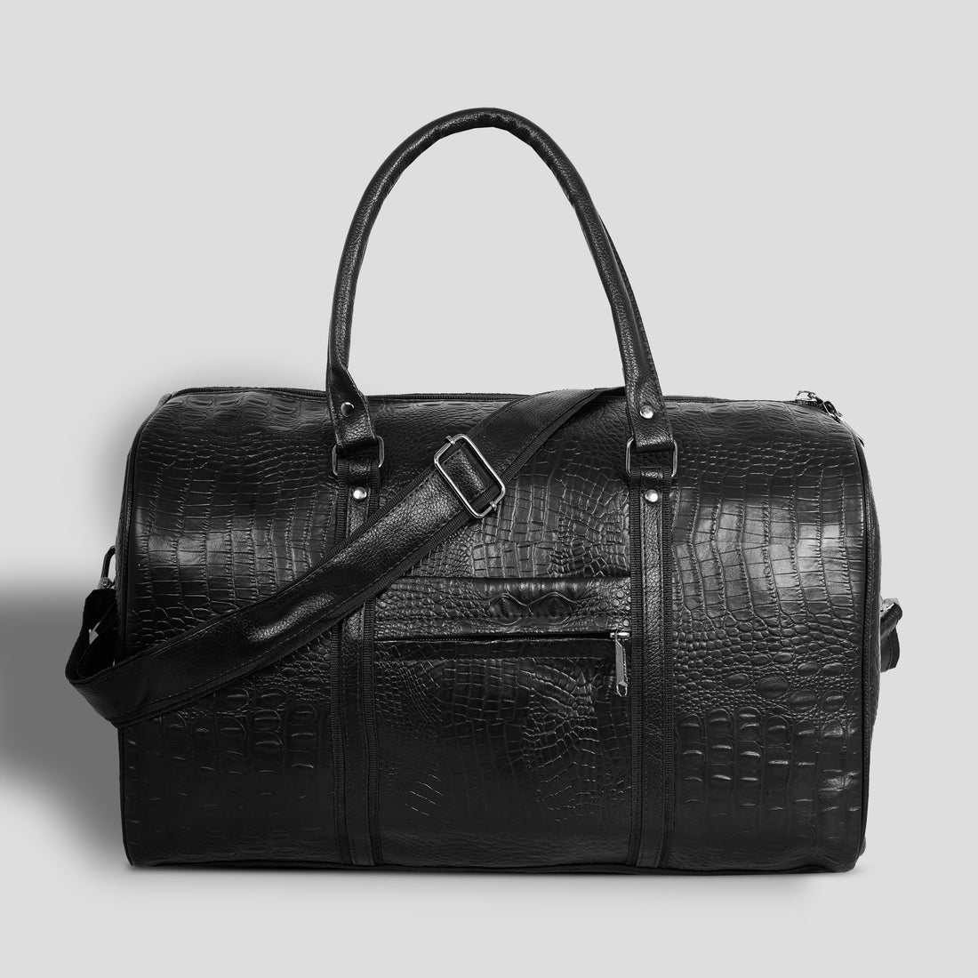 Textured Leather Travel Duffel Bag | Premium & Luxury Leather Travel Bag
