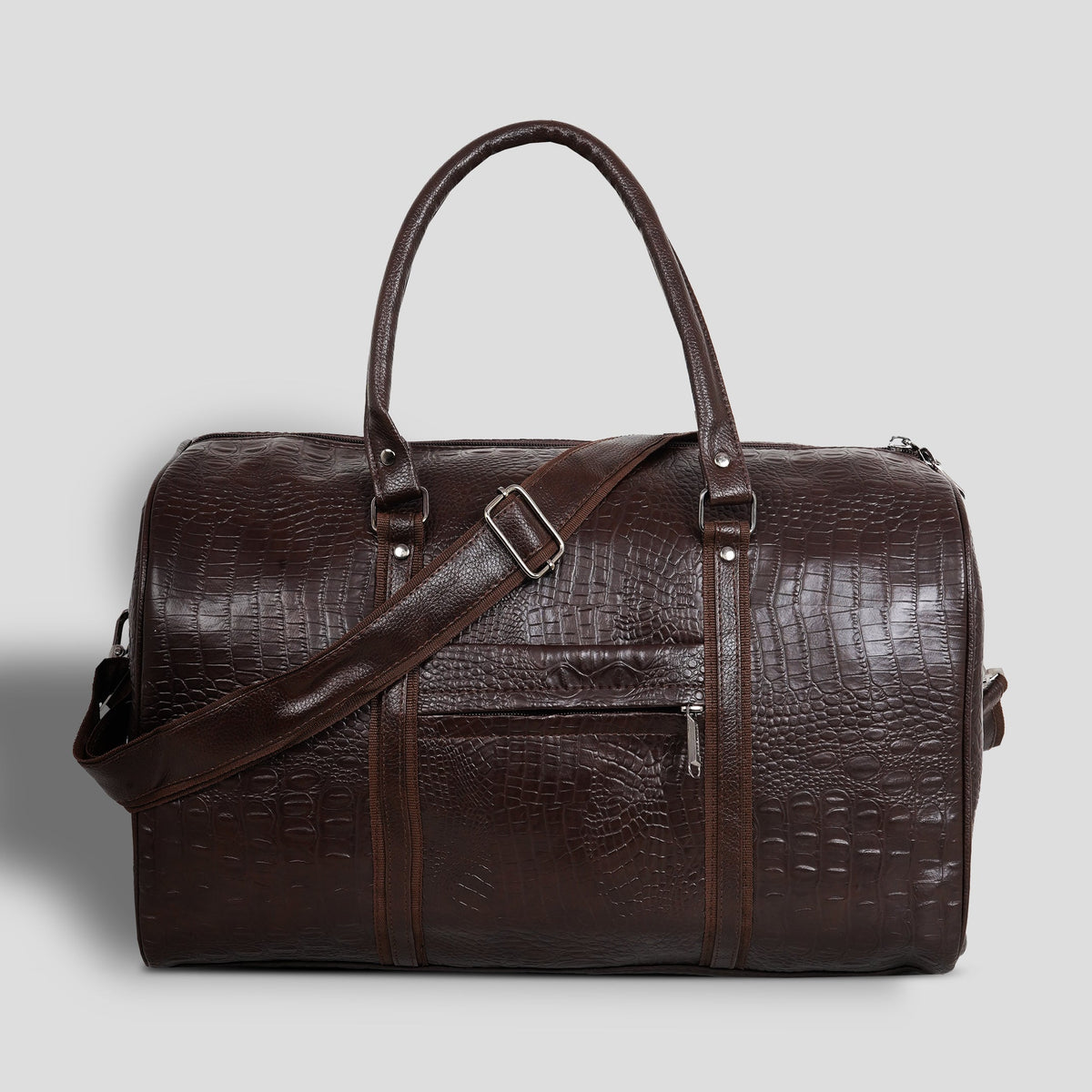 Textured Leather Travel Duffel Bag | Premium & Luxury Leather Travel Bag